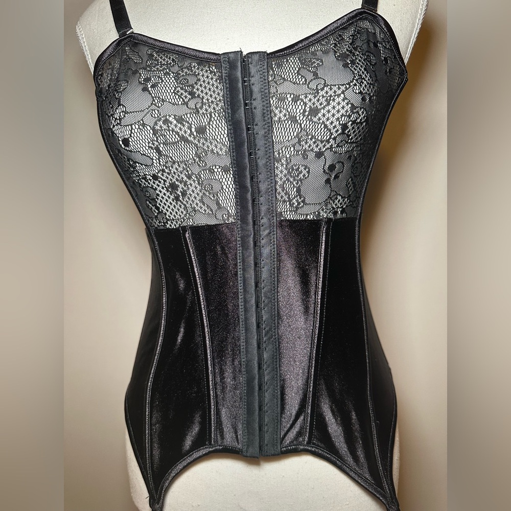 Acelandy corset top black lace strappy adjustable sexy goth grunge‎ sexy party - Picture 4 of 13